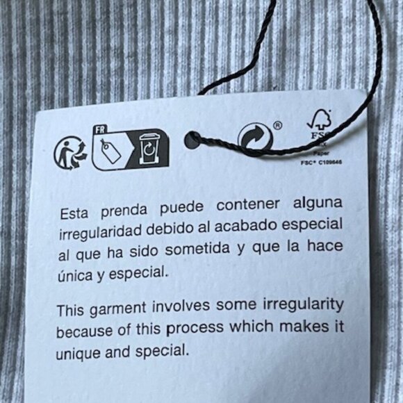 Zara Dark Wash Denim Cropped Mixed Media Halter Corset Top Hook Eye Closure Lrg - Picture 14 of 16